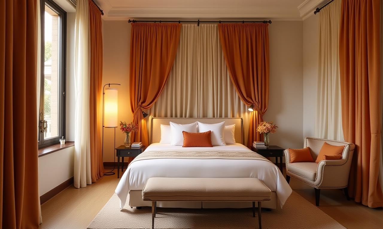 Suite de hotel decorada con textiles HispaniaTextil